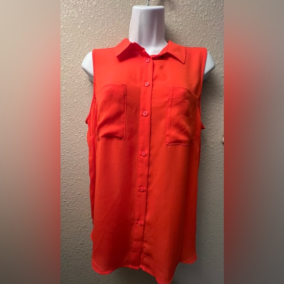 Apt. 9 Tops - Apt. 9 Vibrant Orange Blouse